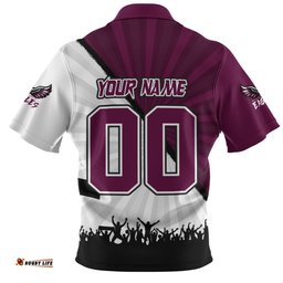 Manly Warringah Sea Eagles Fearless Soul Series Zip Polo Shirt