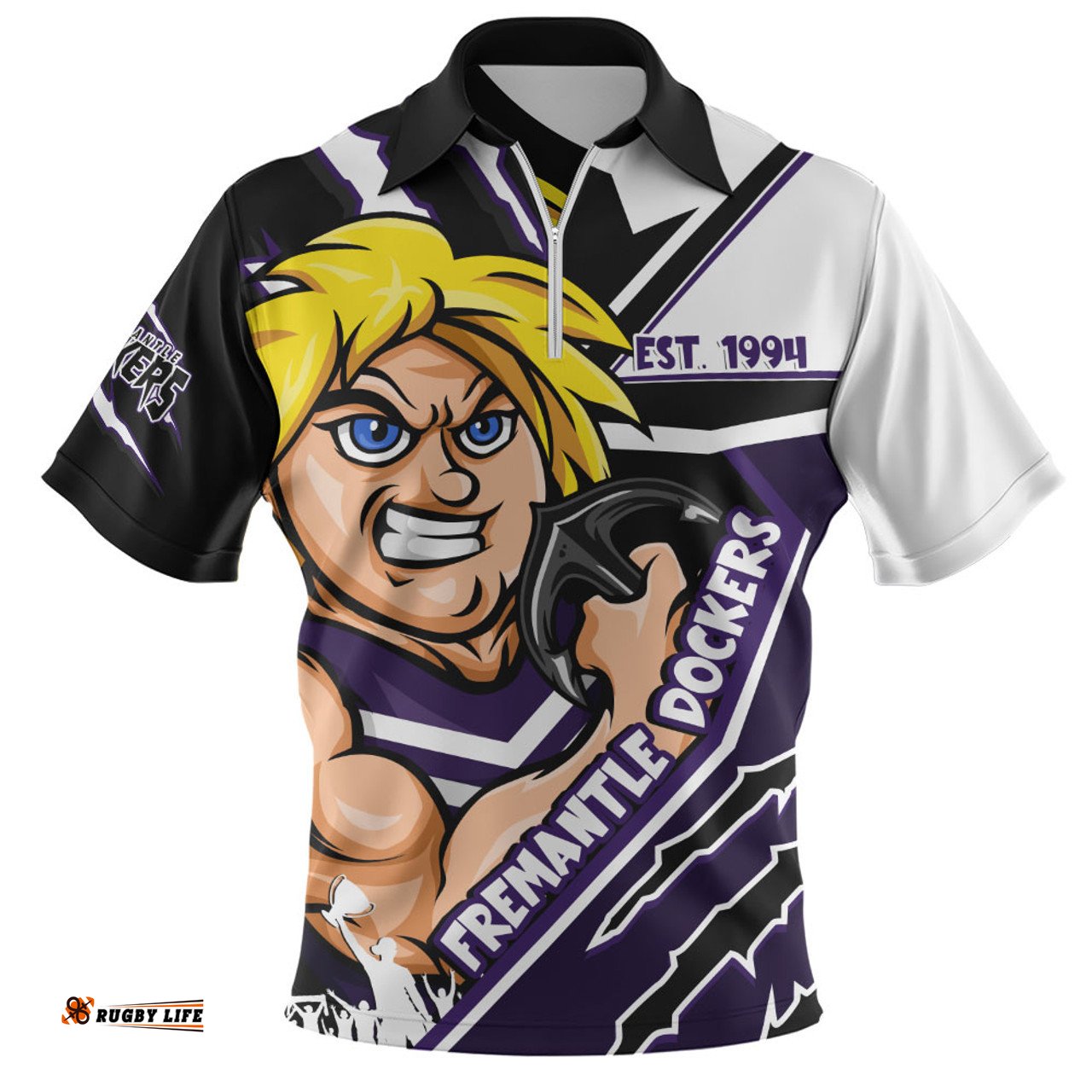 Fremantle Battlefield Glory Gear Zip Polo Shirt