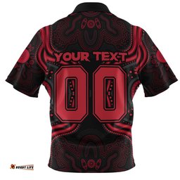 Essendon Spirit Warriors Of The Game Zip Polo Shirt
