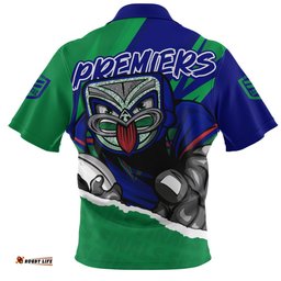 New Zealand Warriors Chasing Victory 2025 Final Series Pride Zip Polo Shirt