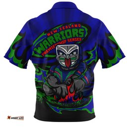 New Zealand Warriors Premiership Series Sports Gear Zip Polo Shirt