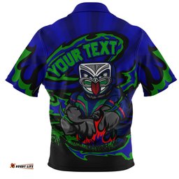 New Zealand Warriors Premiership Series Sports Gear Zip Polo Shirt