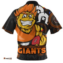 GWS GIANTS NAIDOC Spirit Of Country Zip Polo Shirt