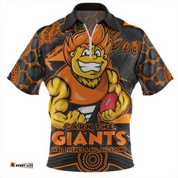 GWS GIANTS Blazing Spirit Of Victory Zip Polo Shirt