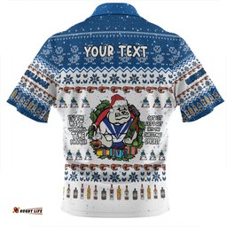 Canterbury Bankstown Bulldogs Christmas Custom Chrissie Spirit Zip Polo Shirt