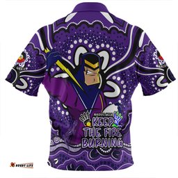 Melbourne Storm Zip Polo Shirt Aboriginal Inspired Naidoc Week Custom For Die Hard Fan Supporters