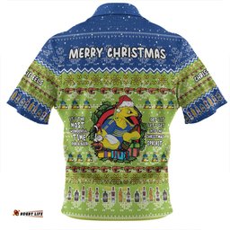 Parramatta Eels Christmas Custom Zip Polo Shirt - Chrissie Spirit Zip Polo Shirt