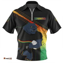 Penrith Panthers Zip Polo Shirt Custom Team Of Us Die Hard Fan Supporters