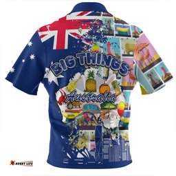Australia Zip Polo Shirt - Australia Big Things Ver 2 Zip Polo Shirt