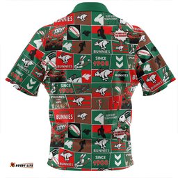 South Sydney Rabbitohs Zip Polo Shirt - Team Of Us Die Hard Fan Supporters Comic Style Zip Polo Shirt