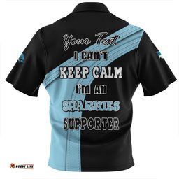 Cronulla-Sutherland Sharks Zip Polo Shirt Custom Team Of Us Die Hard Fan Supporters