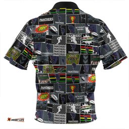 Penrith Panthers Zip Polo Shirt - Team Of Us Die Hard Fan Supporters Comic Style Zip Polo Shirt