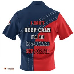 Sydney Roosters Zip Polo Shirt Custom Team Of Us Die Hard Fan Supporters