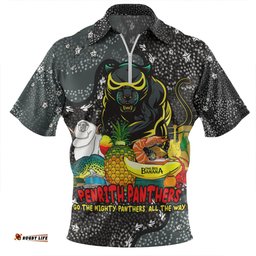 Penrith Panthers Custom Zip Polo Shirt - Australian Big Things Zip Polo Shirt