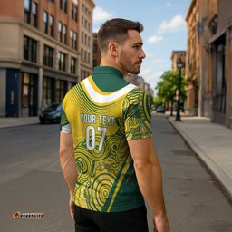 Australia Custom Indigenous Zipper Polo Shirt WC2026 Socceroos Aboriginal Arts LT7