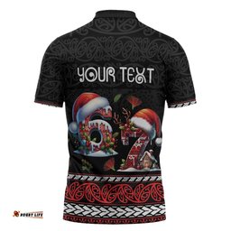 Aotearoa Six Seven Personalized Zipper Polo Shirt New Zealand Funny Christmas LT9
