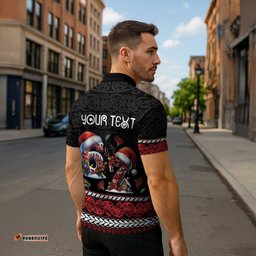 Aotearoa Six Seven Personalized Zipper Polo Shirt New Zealand Funny Christmas LT9