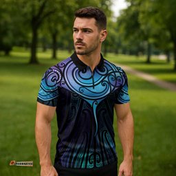Aotearoa Maori Te Whai Rahi Zipper Polo Shirt Tala - Nowhere You Could Go That I Won't Be With You LT7