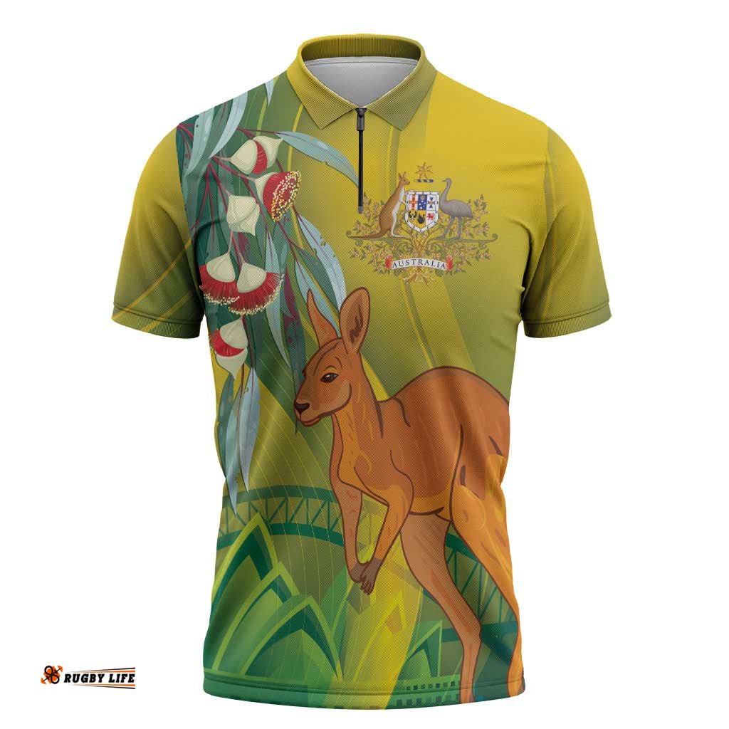 Australia Day Special Zipper Polo Shirt LT7