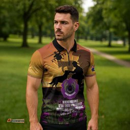 Animal War Heroes Australia ANZAC Day Zipper Polo Shirt We Will Always Remember Them LT14
