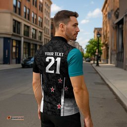 Custom NZ Cricket Pride Zipper Polo Shirt Silver Fern Fan Supporter Apparel LT9