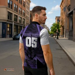 Custom Fremantle Football Zipper Polo Shirt Dockers Anchor Sporty Style DT05