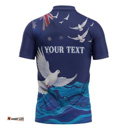 Bondi Beach Pray For Australia Personalised Zipper Polo Shirt LT9