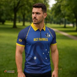 Custom ACT Bowls Australia Zipper Polo Shirt Go Australian Capital Territory Swan LT14
