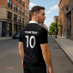 Custom Aotearoa Rugby Zipper Polo Shirt The Blacks-Sporty T90 Style LT03