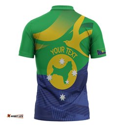 Personalised Australia Christmas Island Zipper Polo Shirt Wilayah Pulau Krismas Flag Color LT14