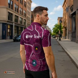 Sea Eagles NAIDOC Week 2026 Personalised Zipper Polo Shirt 50 Years of Deadly Aboriginal Art LT14