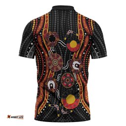 NAIDOC Week 2026 Zipper Polo Shirt Together We Rise Together We Stay Deadly LT9