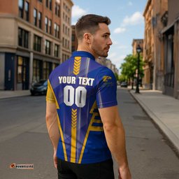 Personalized West Coast Eagles Zipper Polo Shirt Modern Geometric Sports Graphic Style TS04