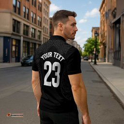 New Zealand Basketball Ta Moko Tribal Custom Zipper Polo Shirt LT03