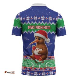 New Zealand Christmas Zipper Polo Shirt Have Yourself A Kiwi-tastic Christmas LT05