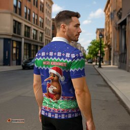 New Zealand Christmas Zipper Polo Shirt Have Yourself A Kiwi-tastic Christmas LT05