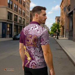 Manly Warringah Sea Eagles NAIDOC Week 2026 Zipper Polo Shirt Aboriginal Lizard Dot Painting - 50 Years of Deadly TS04