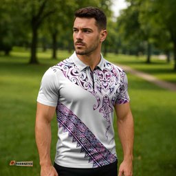 Mawhero Paua shell Kowhaiwhai Taniko Personalised Zipper Polo Shirt Manta Ray Shark-Turtle Maori Tribal Style LT9