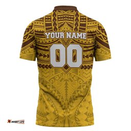 Personalized Hawthorn Hawks Zipper Polo Shirt Polynesian Tribal Pattern Heritage Football TS04