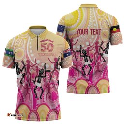 NAIDOC Week 2026 Indigenous Personalized Zipper Polo Shirt LT7