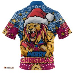 Brisbane Lions Zip Polo Shirt Ugly Christmas Knit Patterns Vintage Jersey
