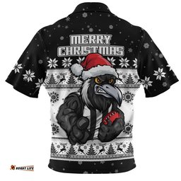 Collingwood Zip Polo Shirt Special Ugly Christmas Holiday Footy Fans