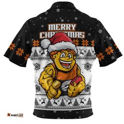 GWS GIANTS Zip Polo Shirt Special Ugly Christmas Holiday Footy Fans