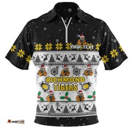 Richmond Zip Polo Shirt Special Ugly Christmas Holiday Footy Fans