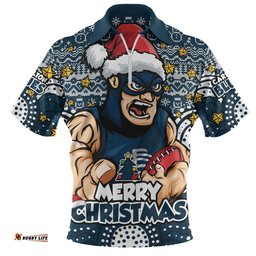 Carlton Zip Polo Shirt Ugly Christmas Knit Patterns Vintage Jersey