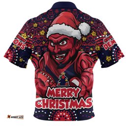 Melbourne Zip Polo Shirt Ugly Christmas Knit Patterns Vintage Jersey