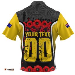 Richmond Zip Polo Shirt Lest We Forget In Eternal Honor And Duty