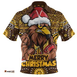Hawthorn Zip Polo Shirt Ugly Christmas Knit Patterns Vintage Jersey