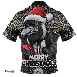 Collingwood Zip Polo Shirt Ugly Christmas Knit Patterns Vintage Jersey