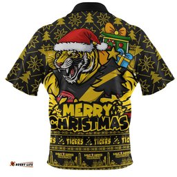 Richmond Zip Polo Shirt Festive Holiday Merry Christmas Vibe